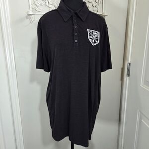 ⭐️Hylete Warrior King Core Keys Black Polo Shirt Size XL